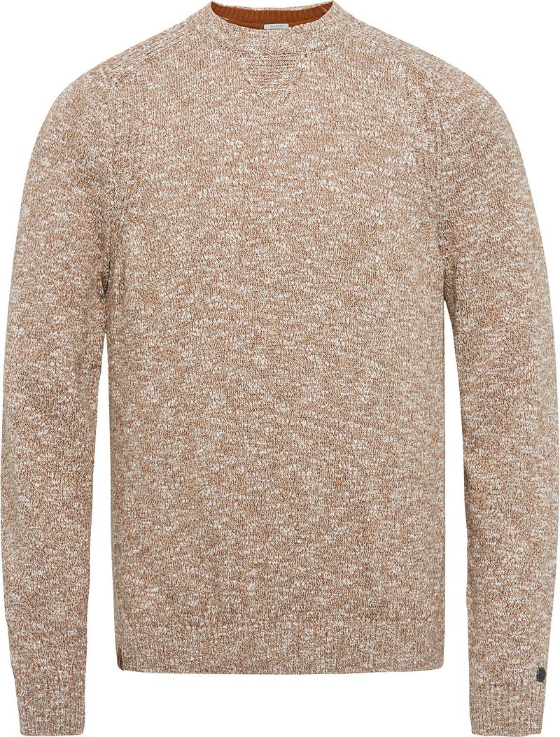 Cast Iron Pull Mélange Marron Beige taille S