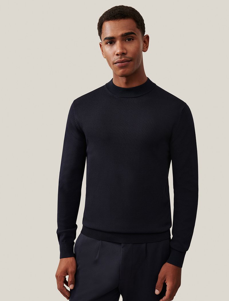 Cavallaro Napoli Cavallaro Milacio Turtle Neck Navy