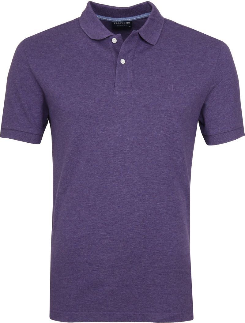 Profuomo Short Sleeve Polo Paars