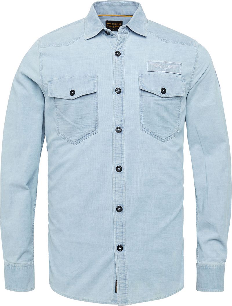 PME Legend Chemise Corduroy clair Bleu clair Bleu taille L