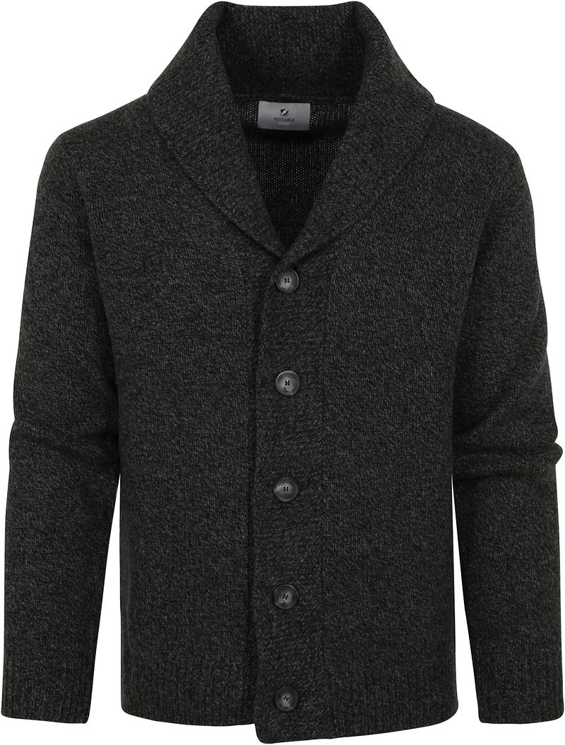 Suitable Cardigan Uni  Anthracite Gris taille M