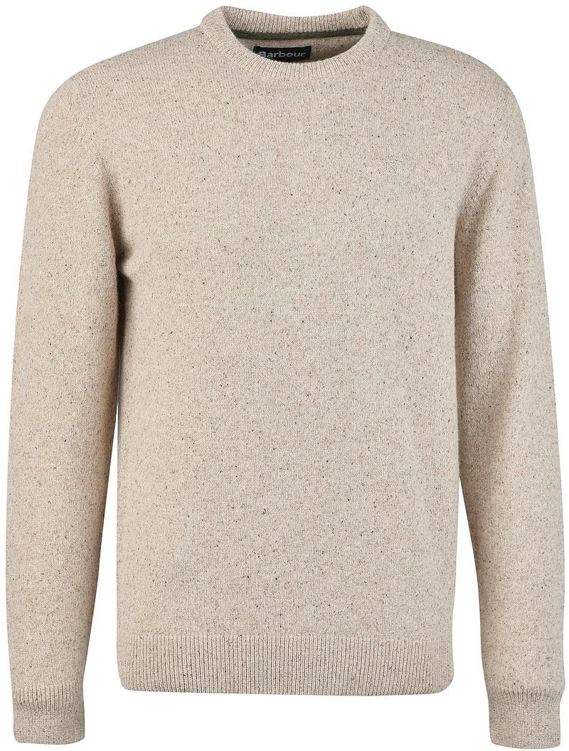 Barbour Pullover Laine d'Agneau Beige taille L