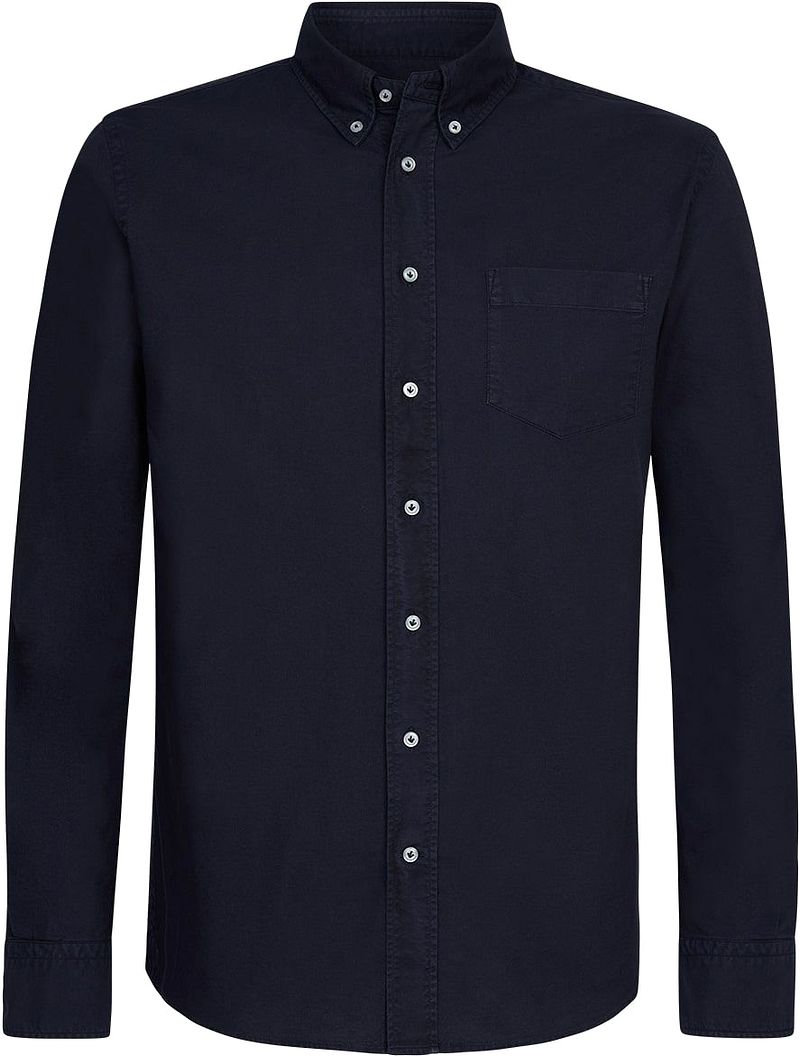 Profuomo Chemise Garment Dyed Foncé  Bleu Bleu foncé taille S