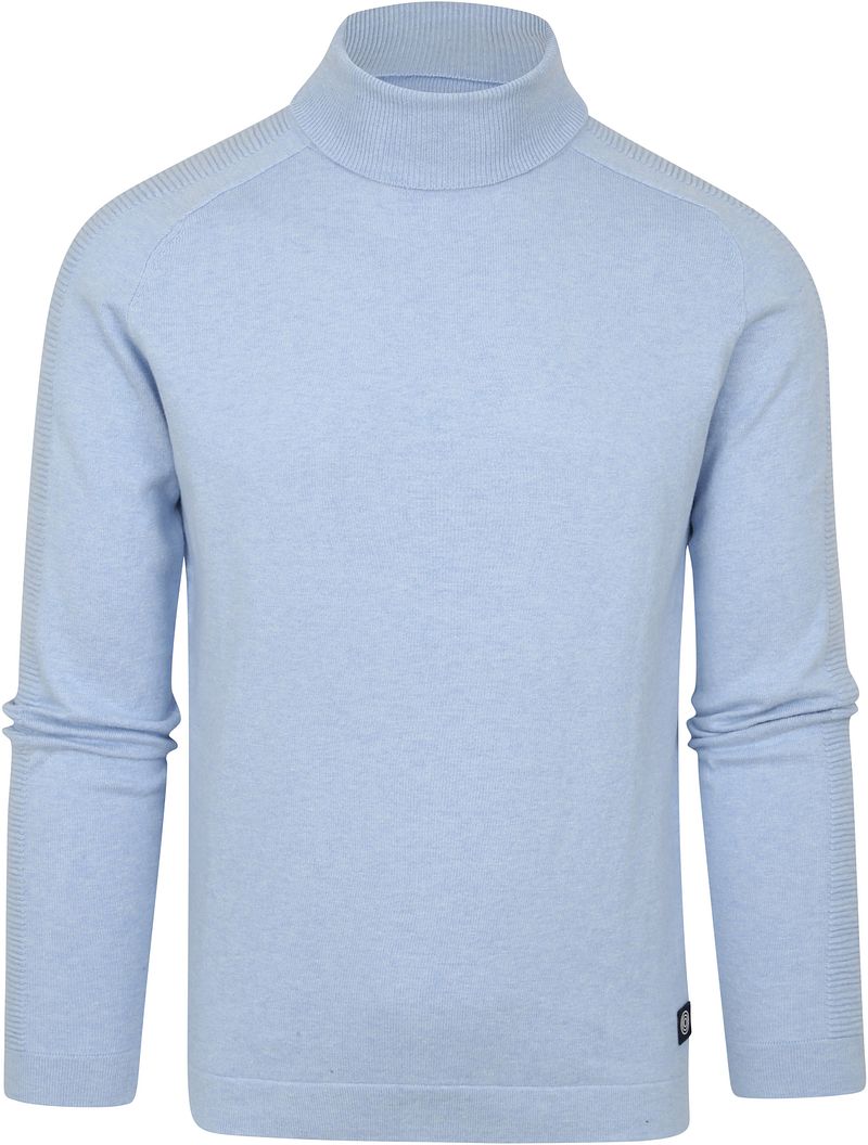 Blue Industry Pull Col Montant clair Bleu clair Bleu taille M
