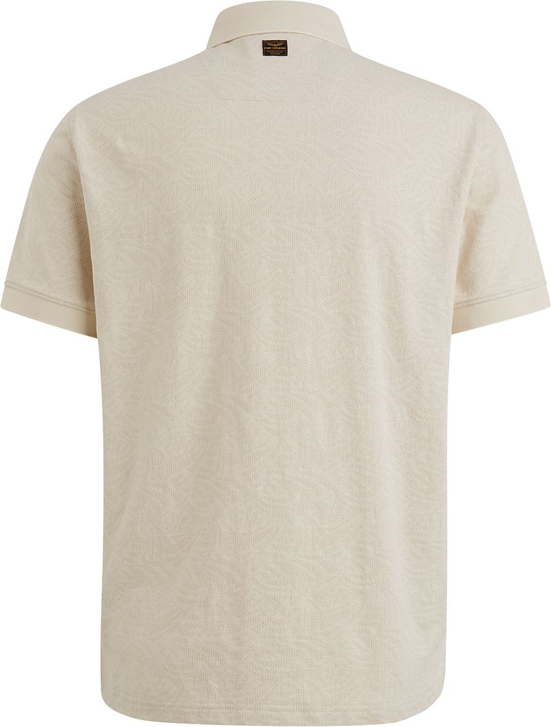 PME Legend Poloshirt Jacquard Jersey Ecru