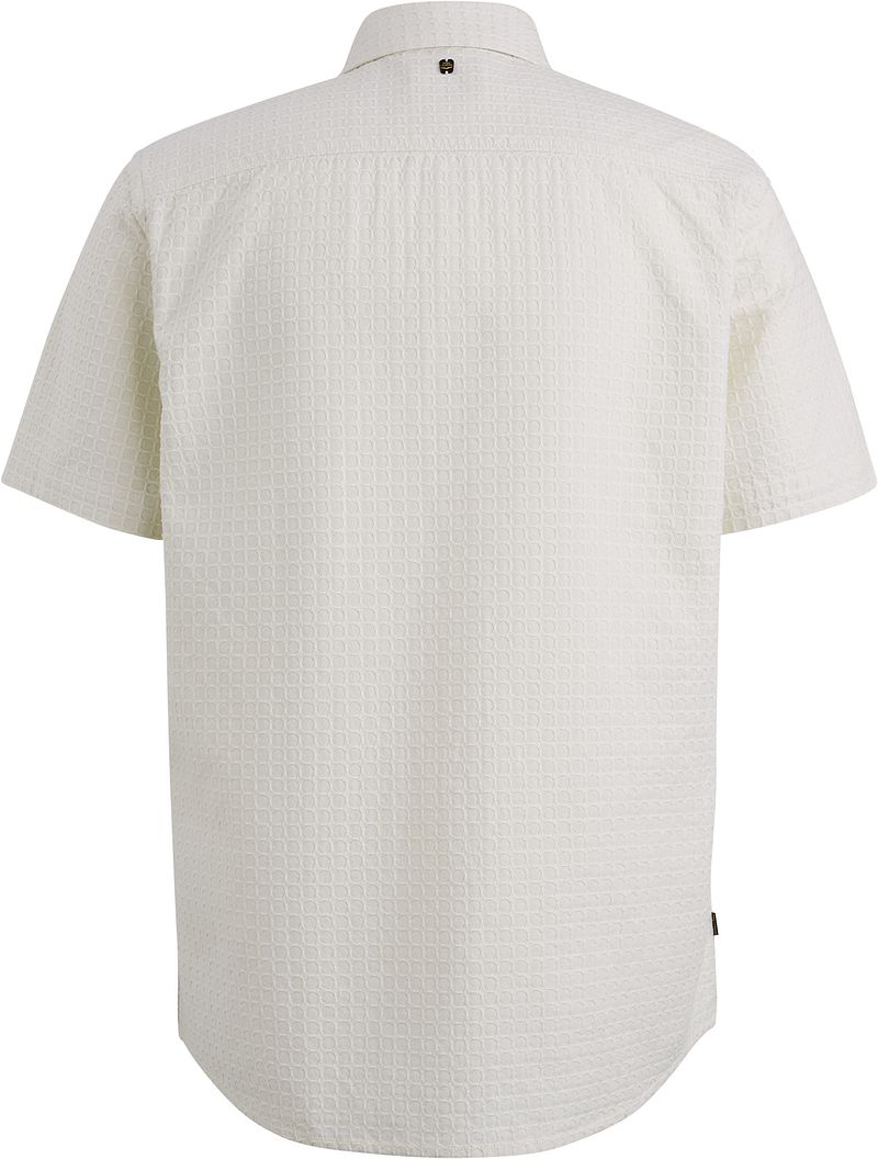 PME Legend Short Sleeve Overhemd Dobby Off White