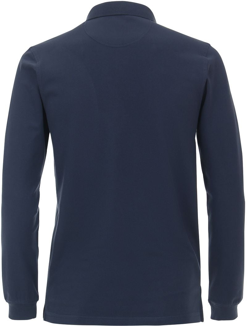 Casa Moda Longsleeve Poloshirt Blau - Größe XL günstig online kaufen