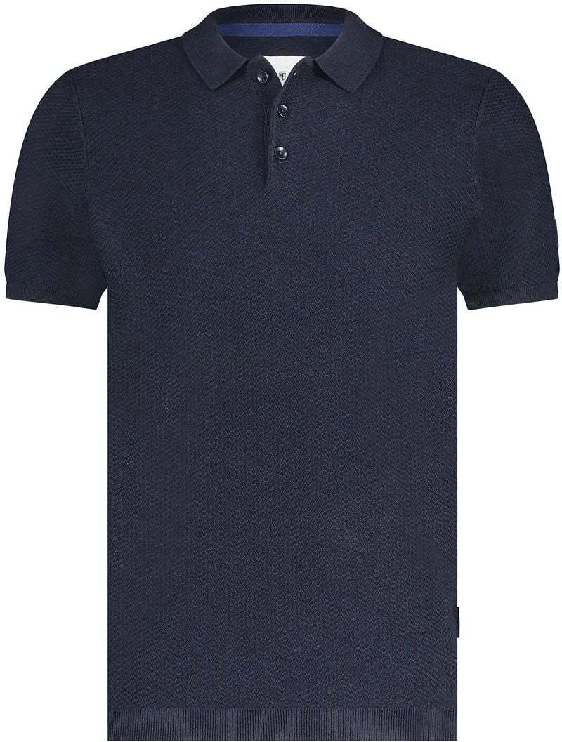 State Of Art Knitted Poloshirt Navy - Größe S günstig online kaufen