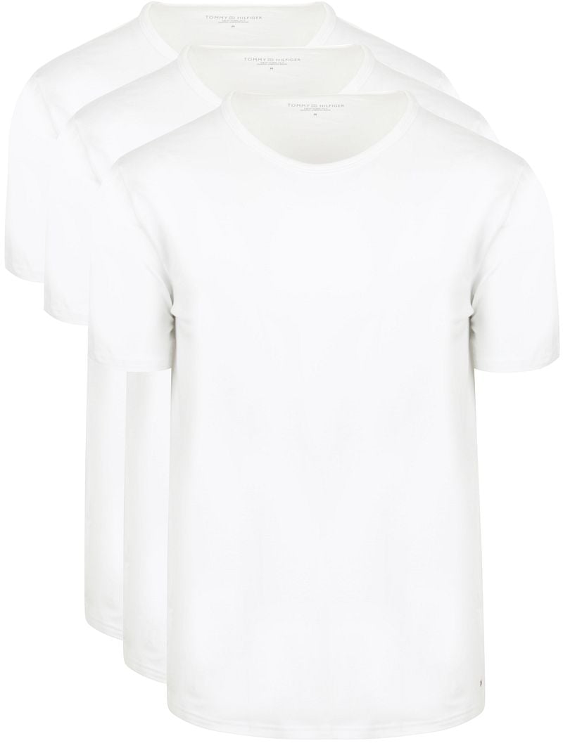 Tommy Hilfiger T-shirts Rundhals 3-Pack Weiß - Größe S günstig online kaufen