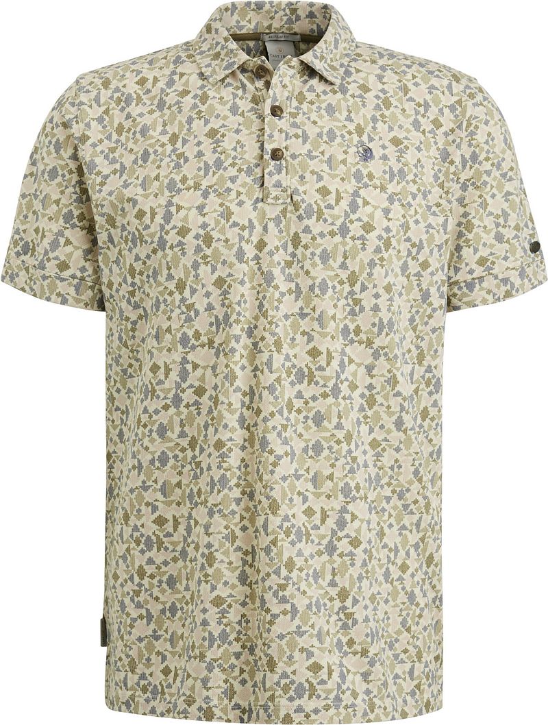 Cast Iron Korte Mouw Regular Fit Polo Piqu Beige Heren