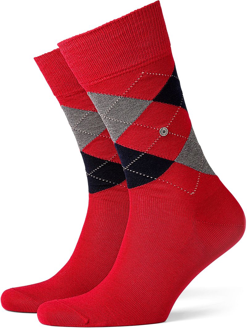 Burlington Chaussettes Coton 8006  Rouge taille 40-46