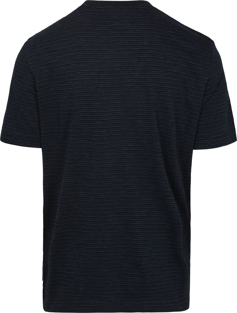 Marc O'Polo T-shirt Slub Stripes Dark Navy