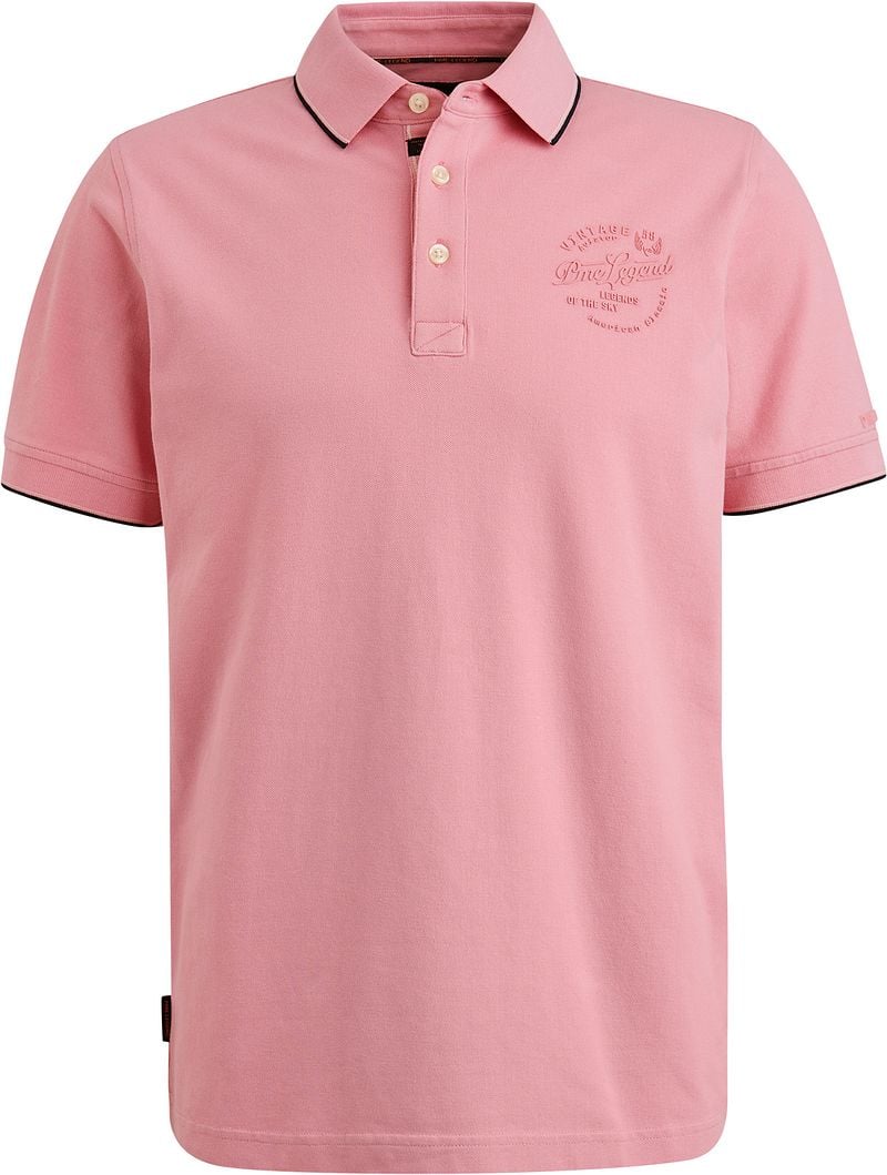 PME LEGEND Heren Polo's & T-shirts Stretch Pique Package Roze