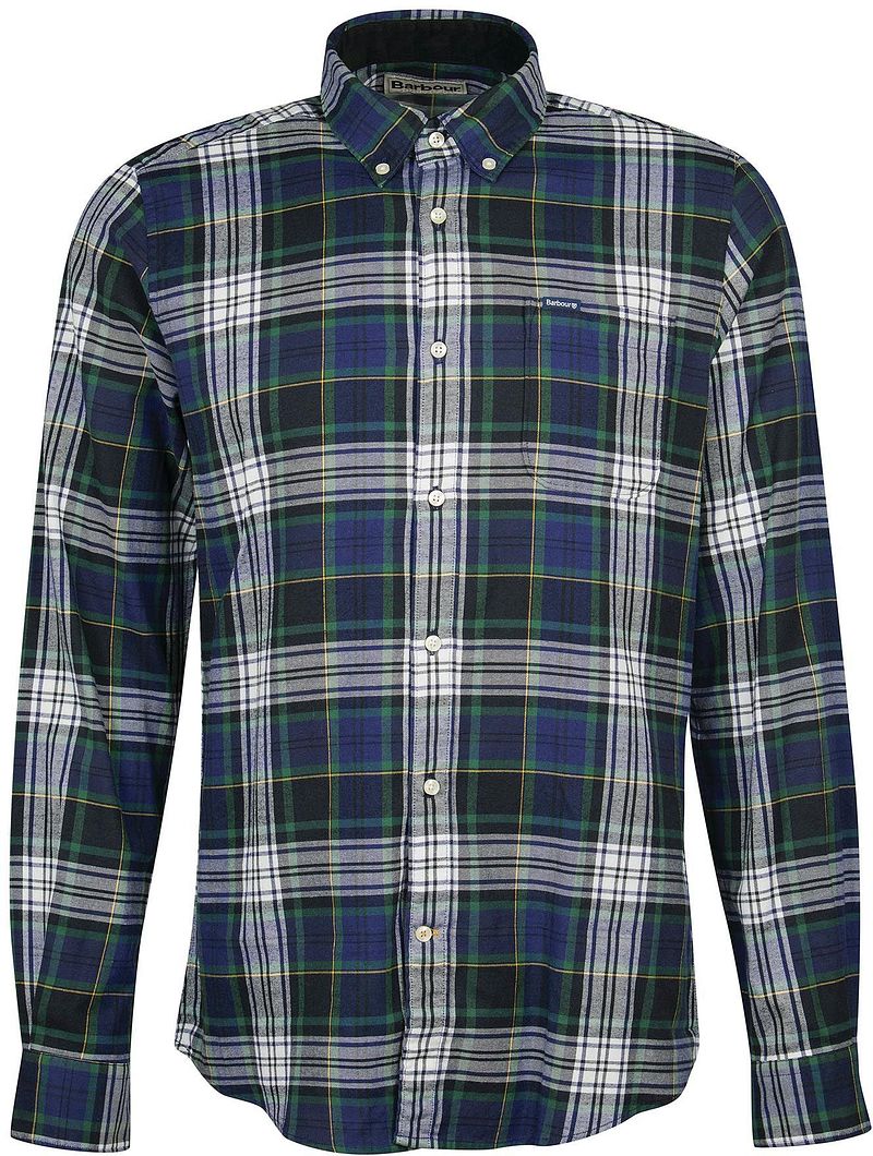 Barbour Chemise Crossfell Carreaux Foncé  Multicoloré Bleu Bleu foncé taille M