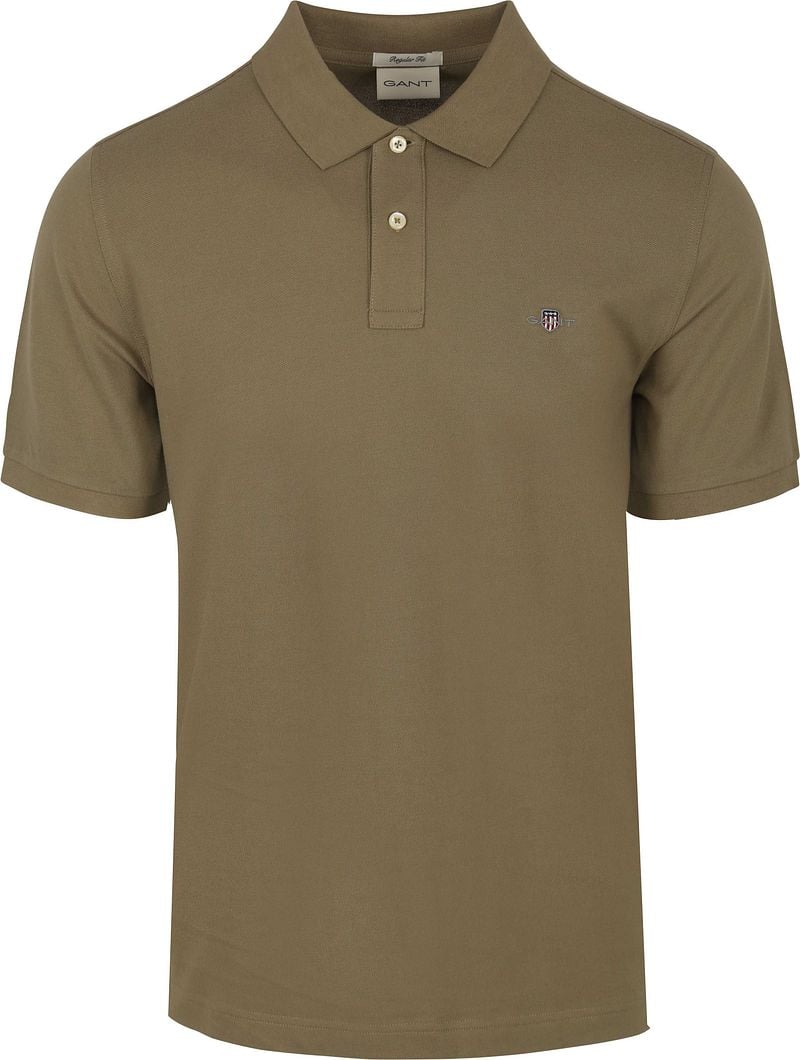 Gant Regular fit poloshirt met labelstitching model 'SHIELD'