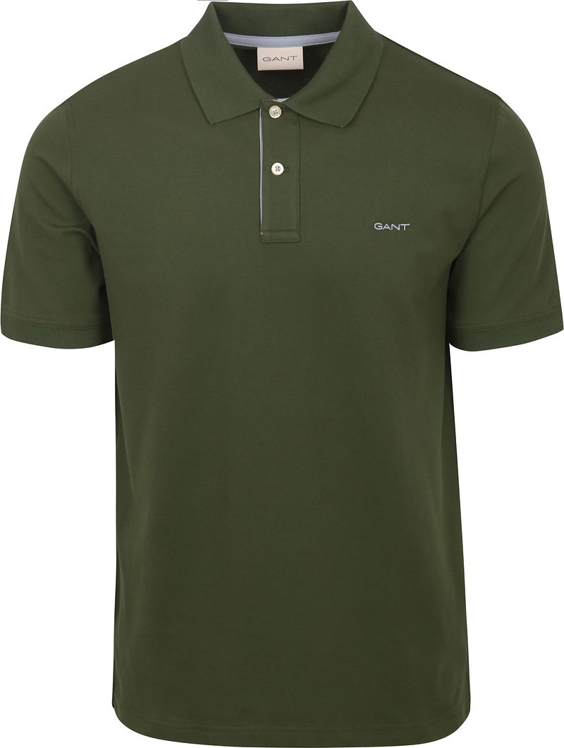 Gant Regular fit poloshirt met labelstitching