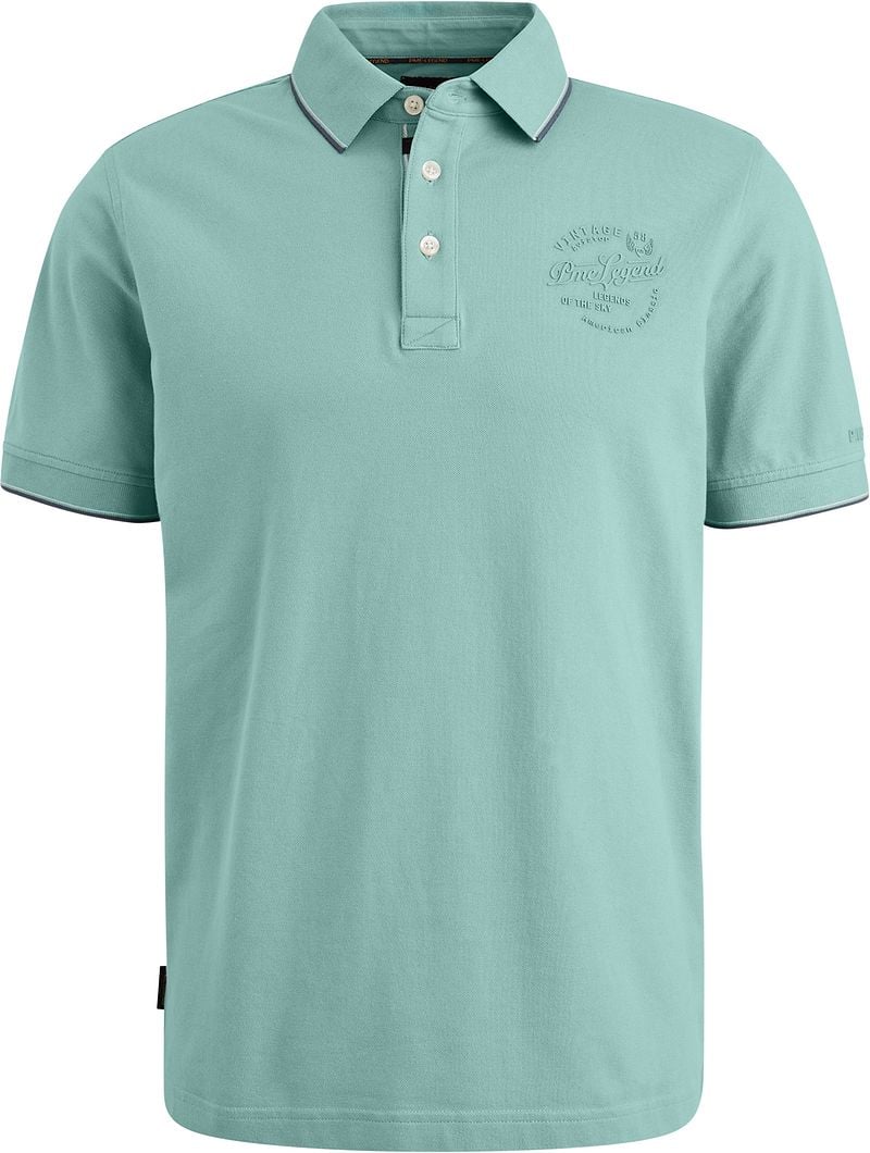 PME LEGEND Heren Polo's & T-shirts Stretch Pique Package Blauw