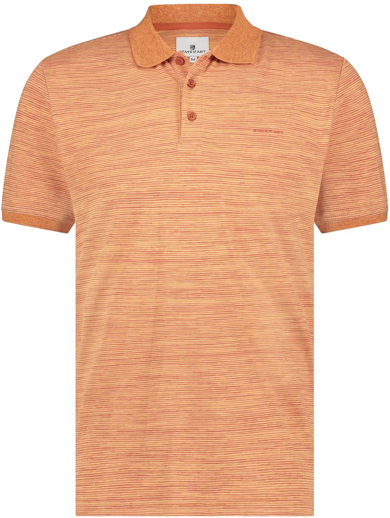 State Of Art Polo Jersey Rayures Orange taille M