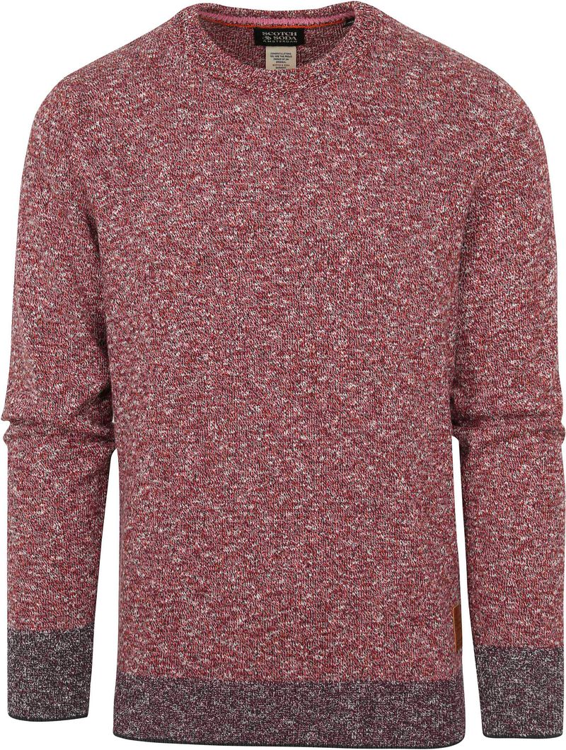 Scotch and Soda Pull Mélangé Rouge Rose taille S