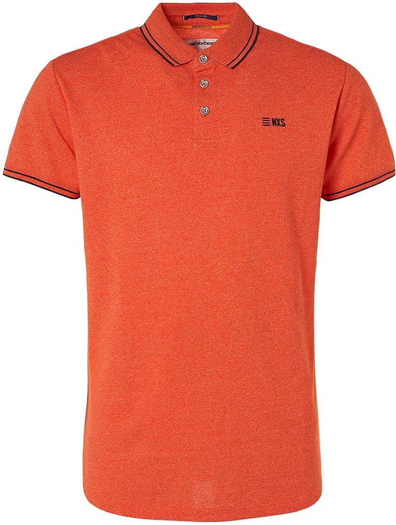 No Excess Polo Garment Dye Oranje