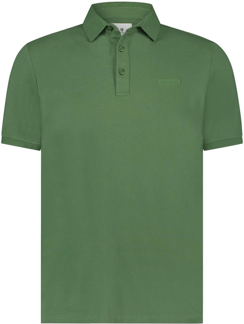 State of Art regular fit polo met logo 3600 bladgroenuni