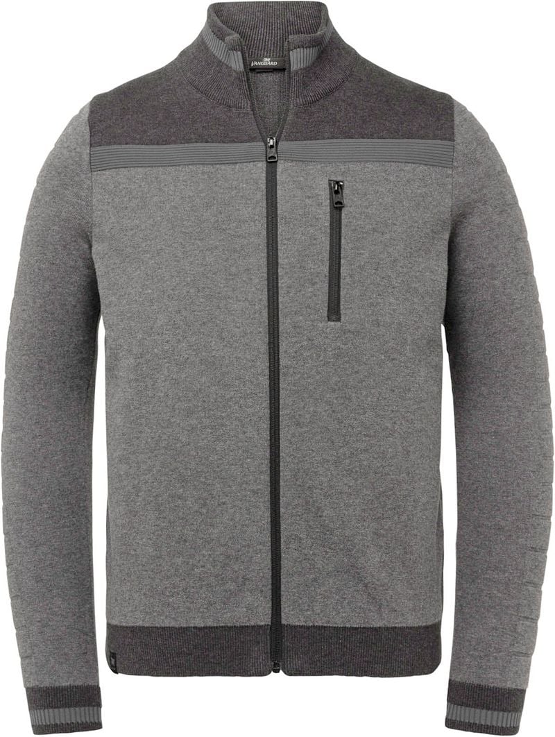 Vanguard Cardigan Melange Grau - Größe XXL günstig online kaufen