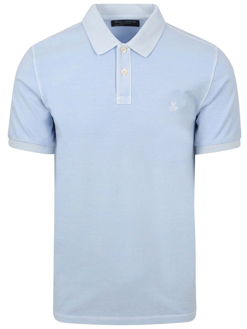 Marc O'Polo Poloshirt Faded Starlight Blau - Größe M günstig online kaufen