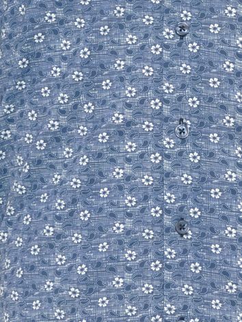 R2 Hemd Shortsleeve Druck Dunkelblau - Größe M günstig online kaufen