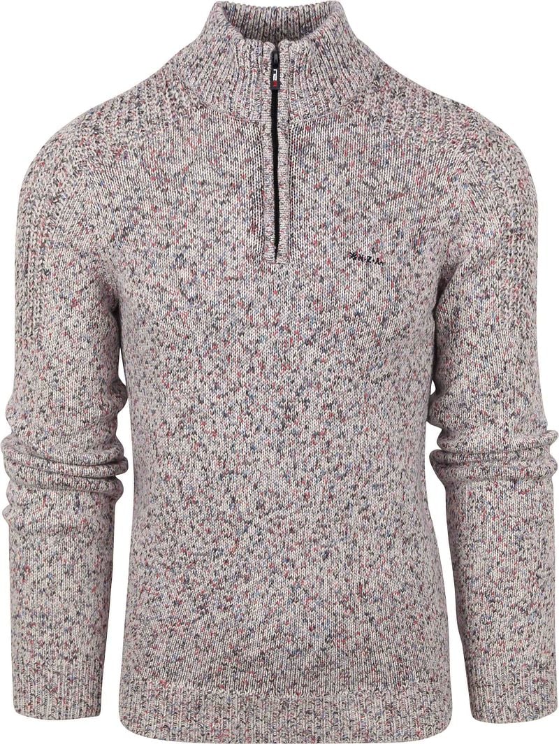 New zealand auckland NZA Half Zip Trui Ruapani Grijs