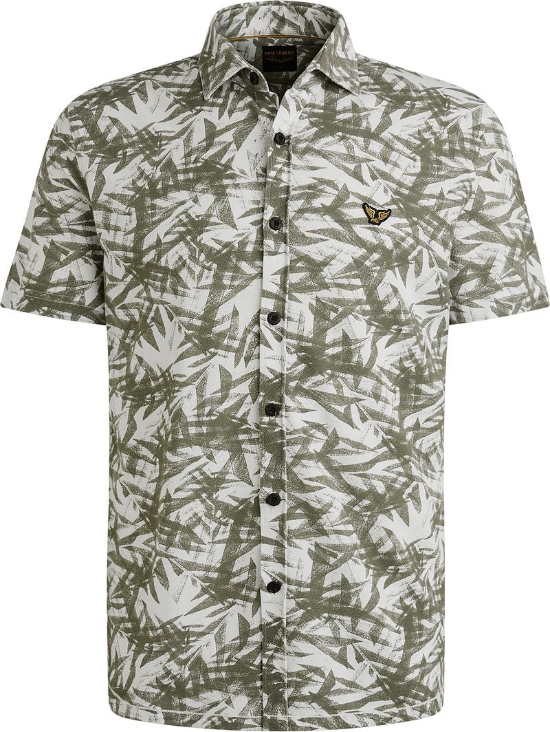 PME Legend Short Sleeve Hemd Druck Grün - Größe L günstig online kaufen