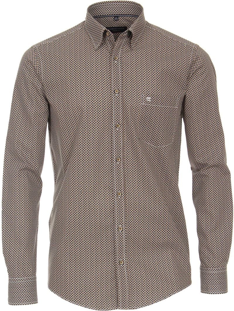 Casa Moda Chemise Impression  Jaune Multicoloré taille M