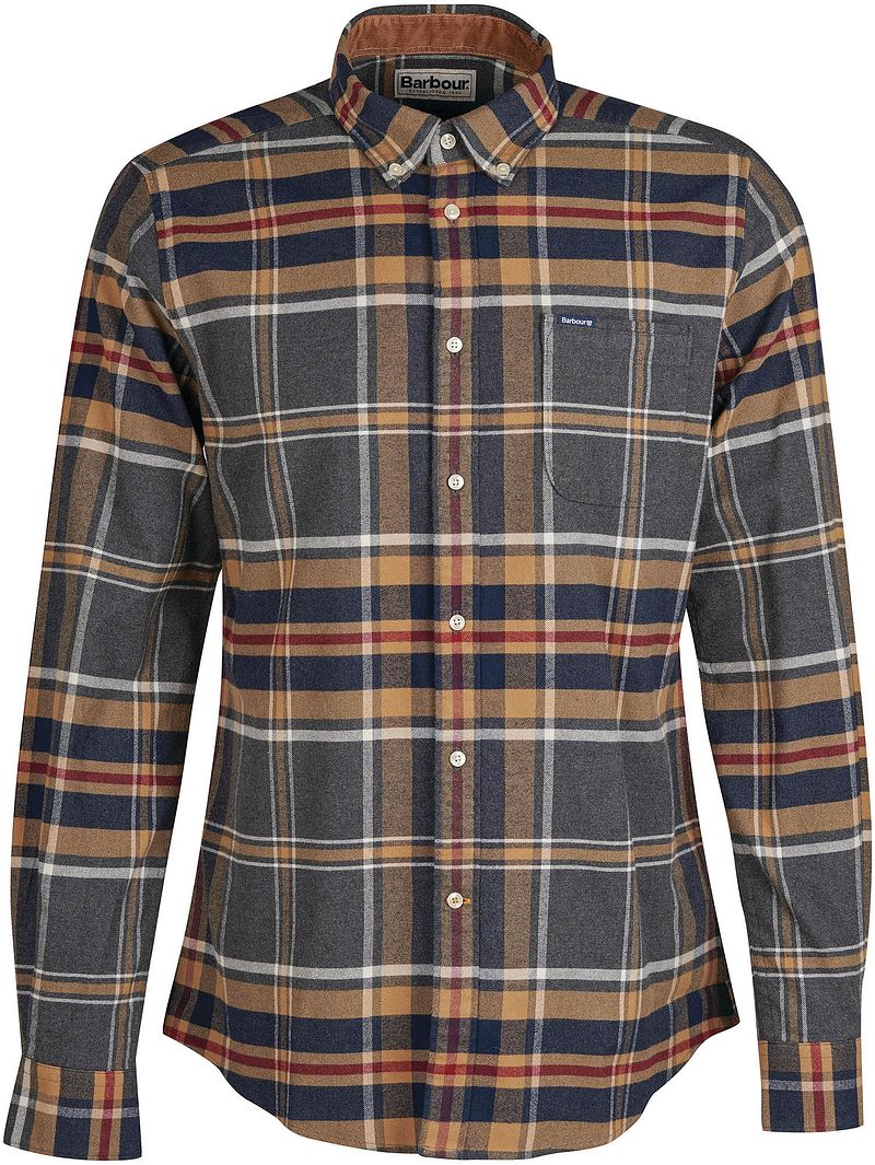 Barbour Chemise Crossfell Carreaux Multicolore  Multicoloré Jaune Bleu taille L