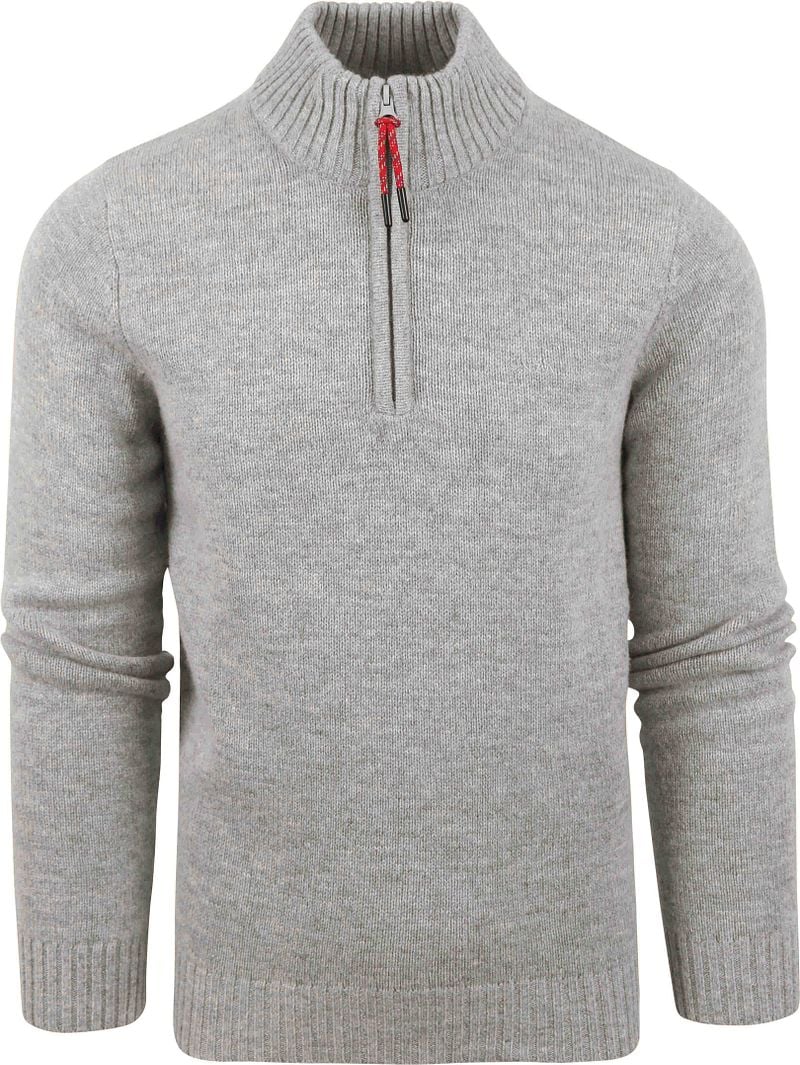 New zealand auckland NZA Half Zip Trui Ohaeawai Wol Grijs