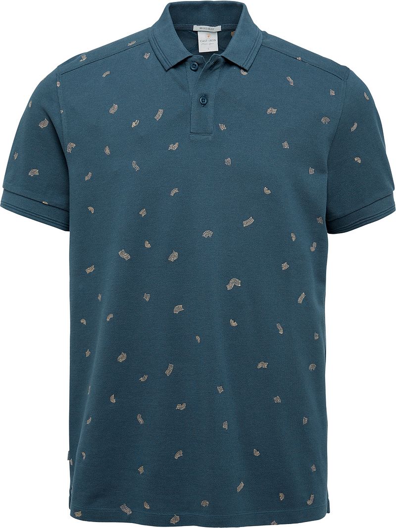 Cast Iron Polo Slate Bleu Foncé   Bleu foncé taille M
