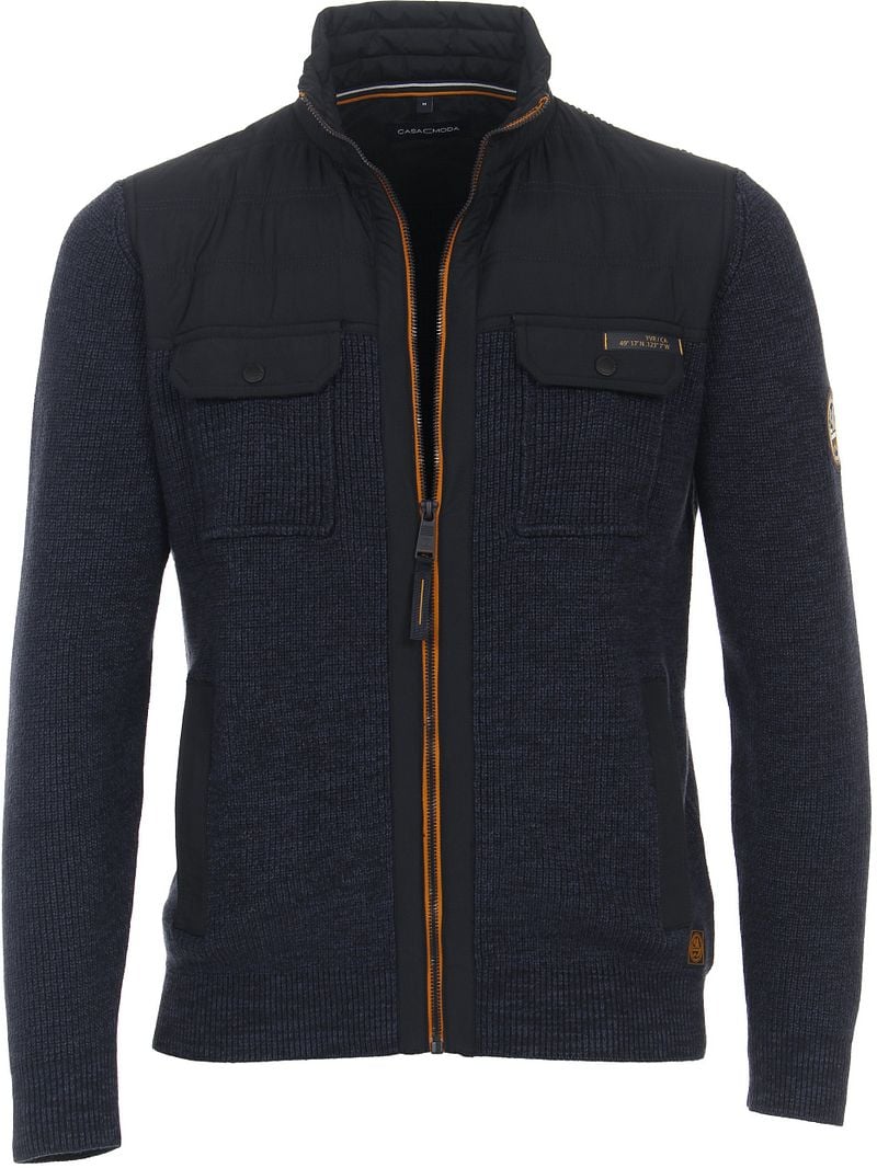 Casa Moda Cardigan Côtelé Foncé Bleu Bleu foncé taille M