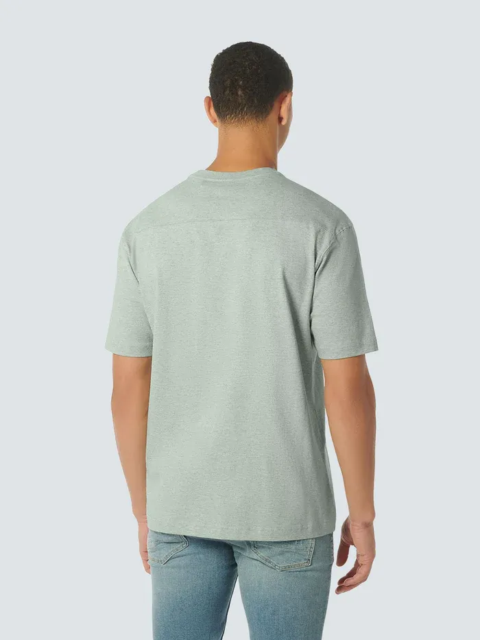 No Excess T-Shirt Melange Mint Groen