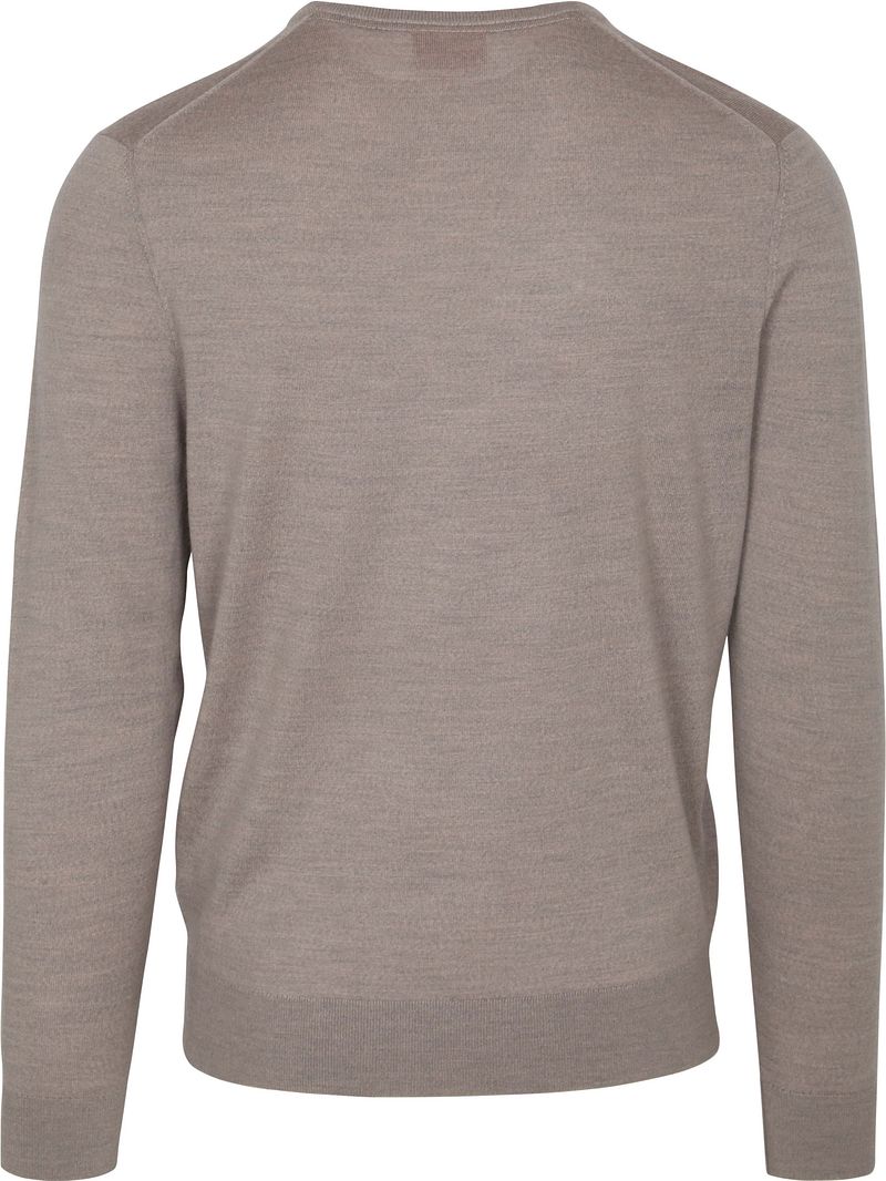 Suitable Merino Pullover V-Hals Greige