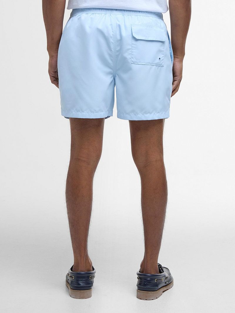 Barbour Zwemshort Logo Lichtblauw