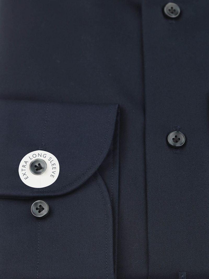 Profuomo Twill Hemd Extra Long Sleeves Navy - Größe 45 günstig online kaufen