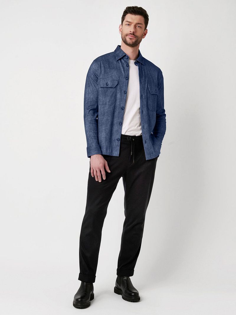 DESOTO Hemdjacke Denim Spark Dunkelblau - Größe XXL günstig online kaufen