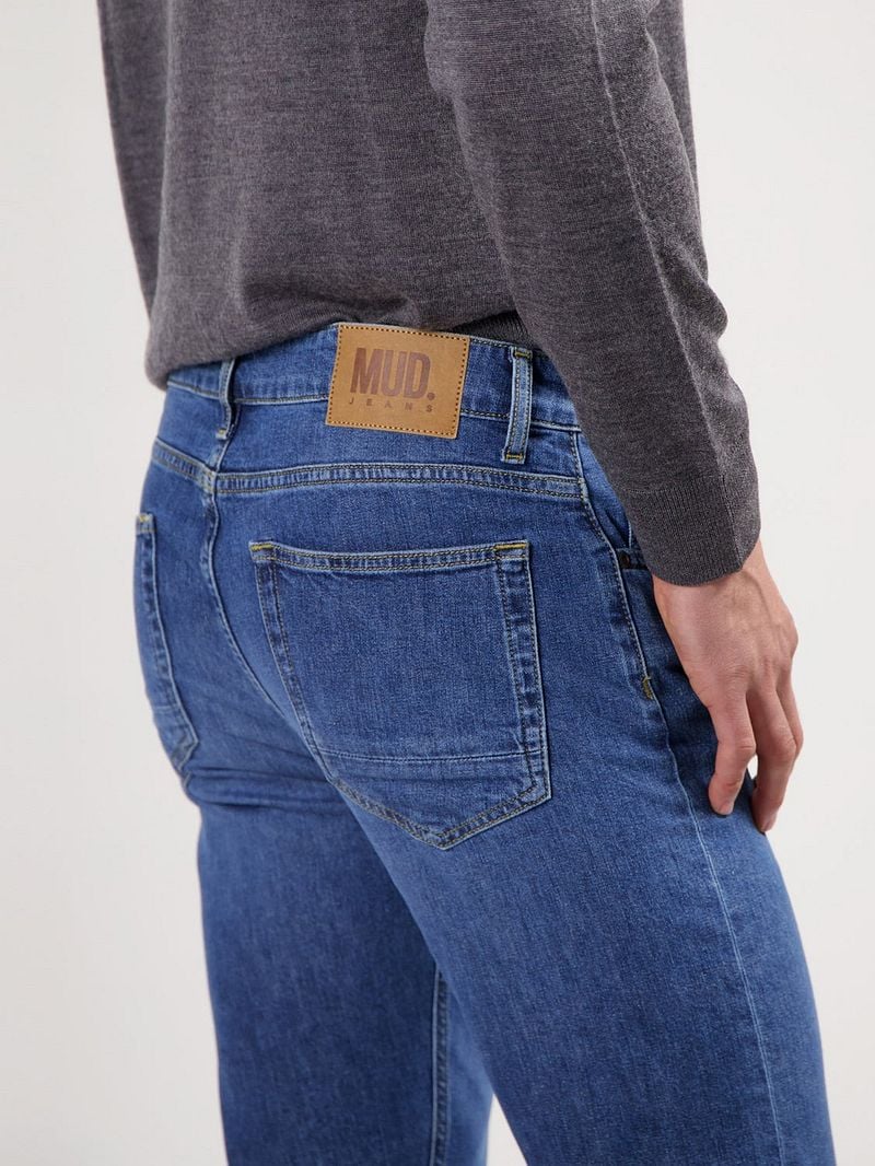 MUD Jeans Denim Regular Bryce Indigo Blau - Größe W 32 - L 34 günstig online kaufen