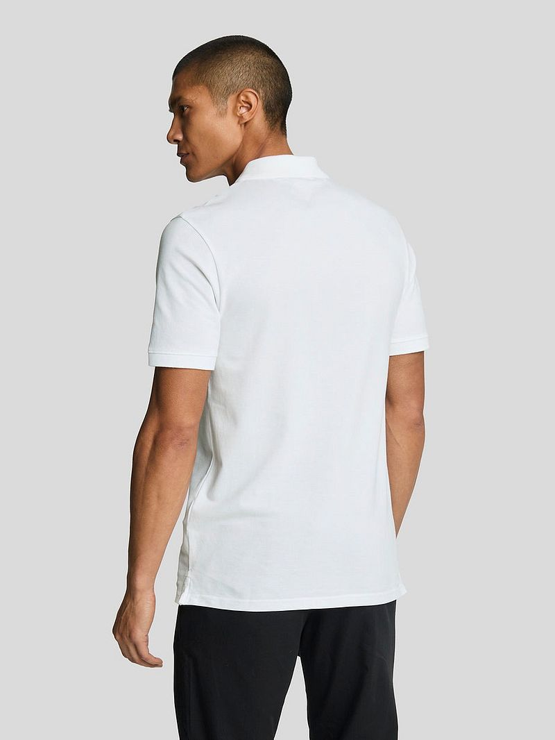 Lyle and Scott Tonal Eagle Polo Wit