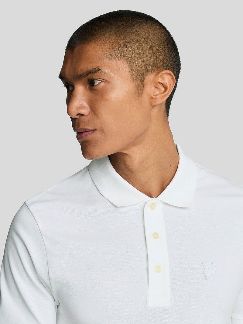 Lyle and Scott Tonal Eagle Polo Wit