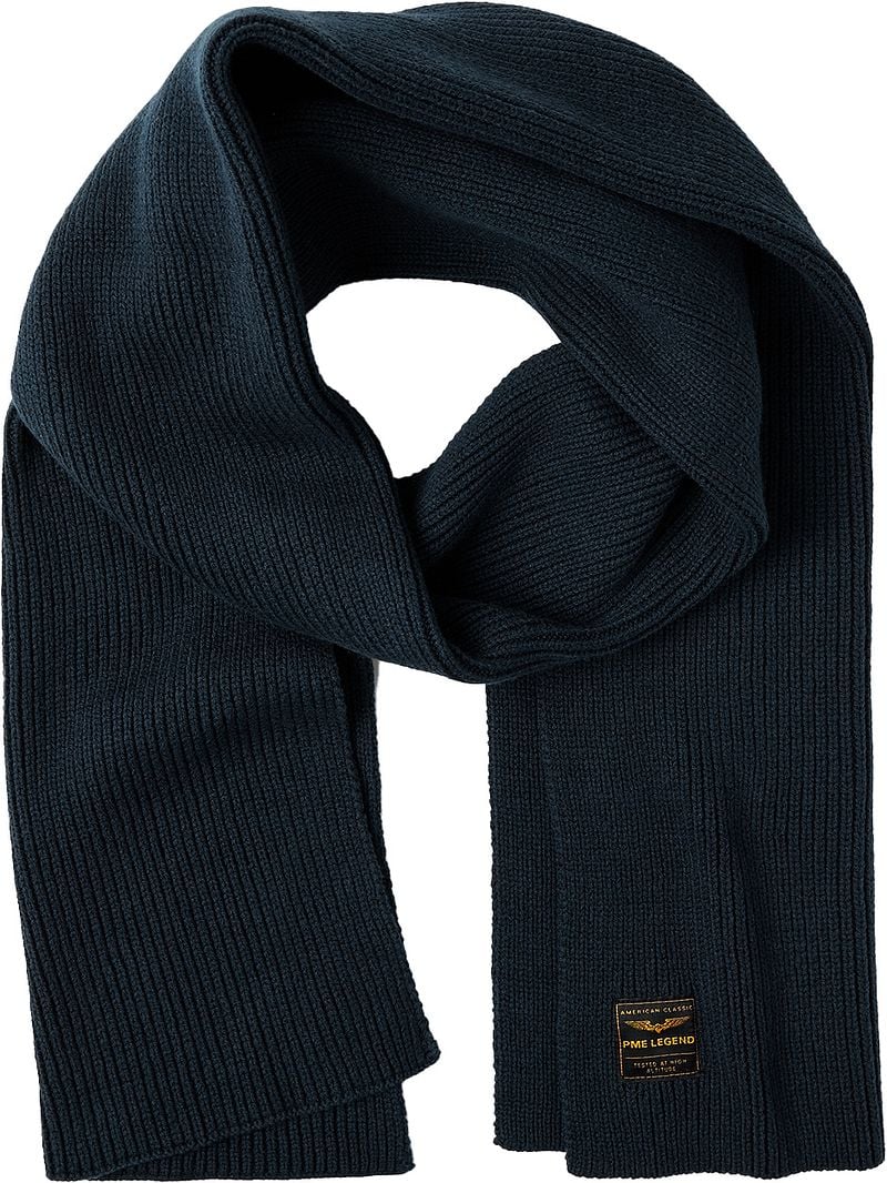 PME Legend Klassieke Marineblauwe Sjaal voor Mannen Blue Heren