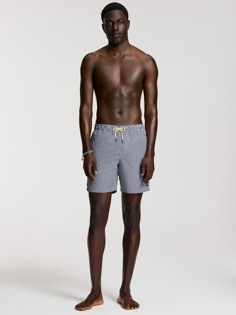 Shiwi Badeshorts Mike Fine Stripe Navy - Größe XL günstig online kaufen