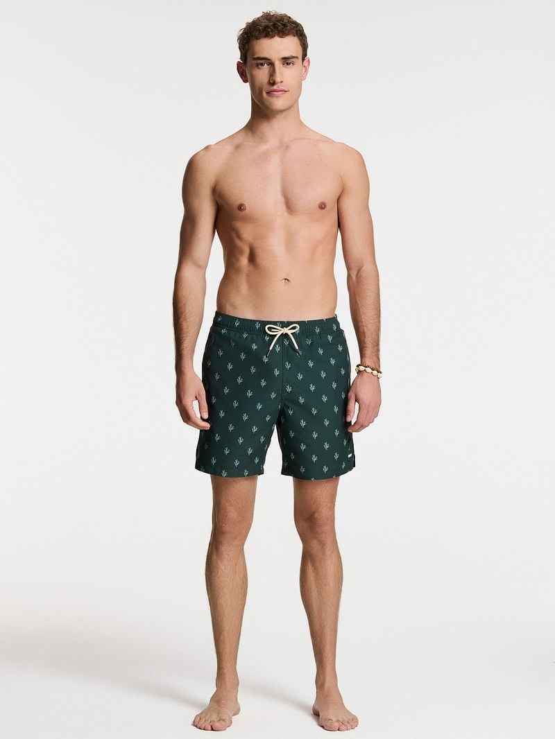 Shiwi Badeshorts Mike Sketched Coral Dunkelgrün - Größe S günstig online kaufen