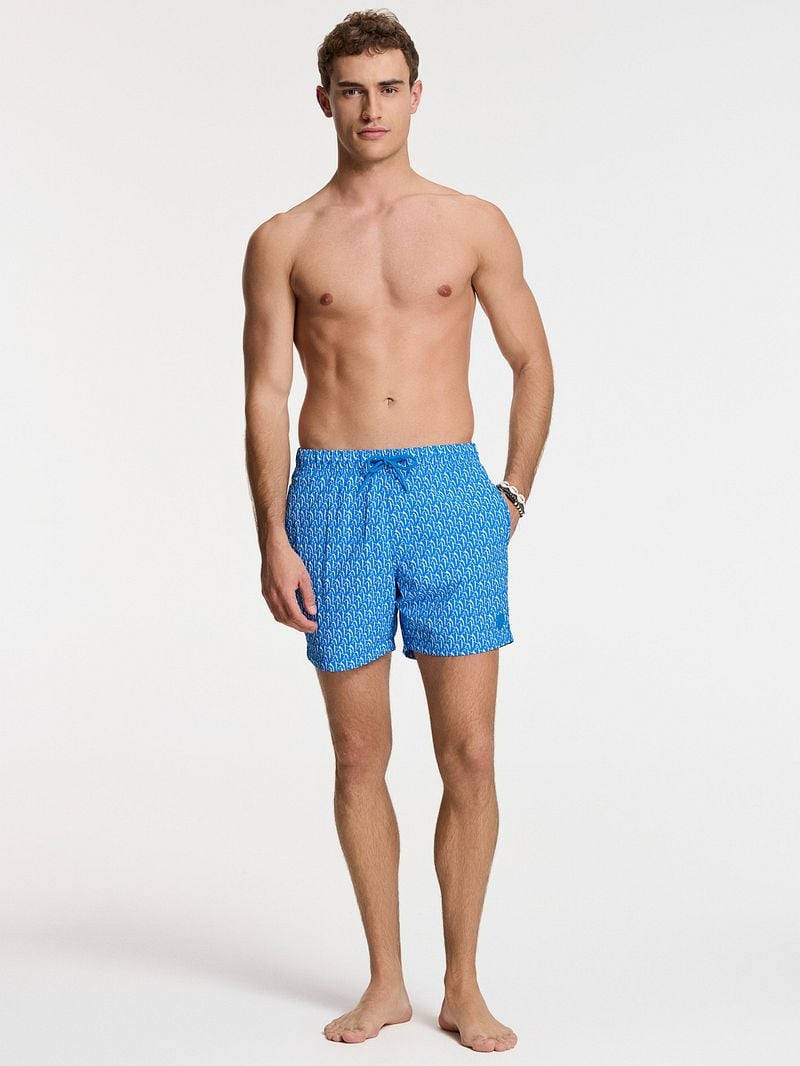 Shiwi Badeshorts Nick Wavy Coral Blau - Größe XL günstig online kaufen