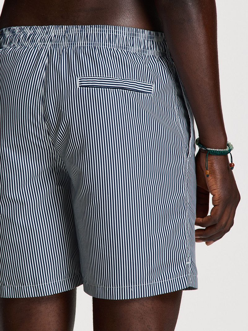 Shiwi Zwembroek Mike Fine Stripe Navy