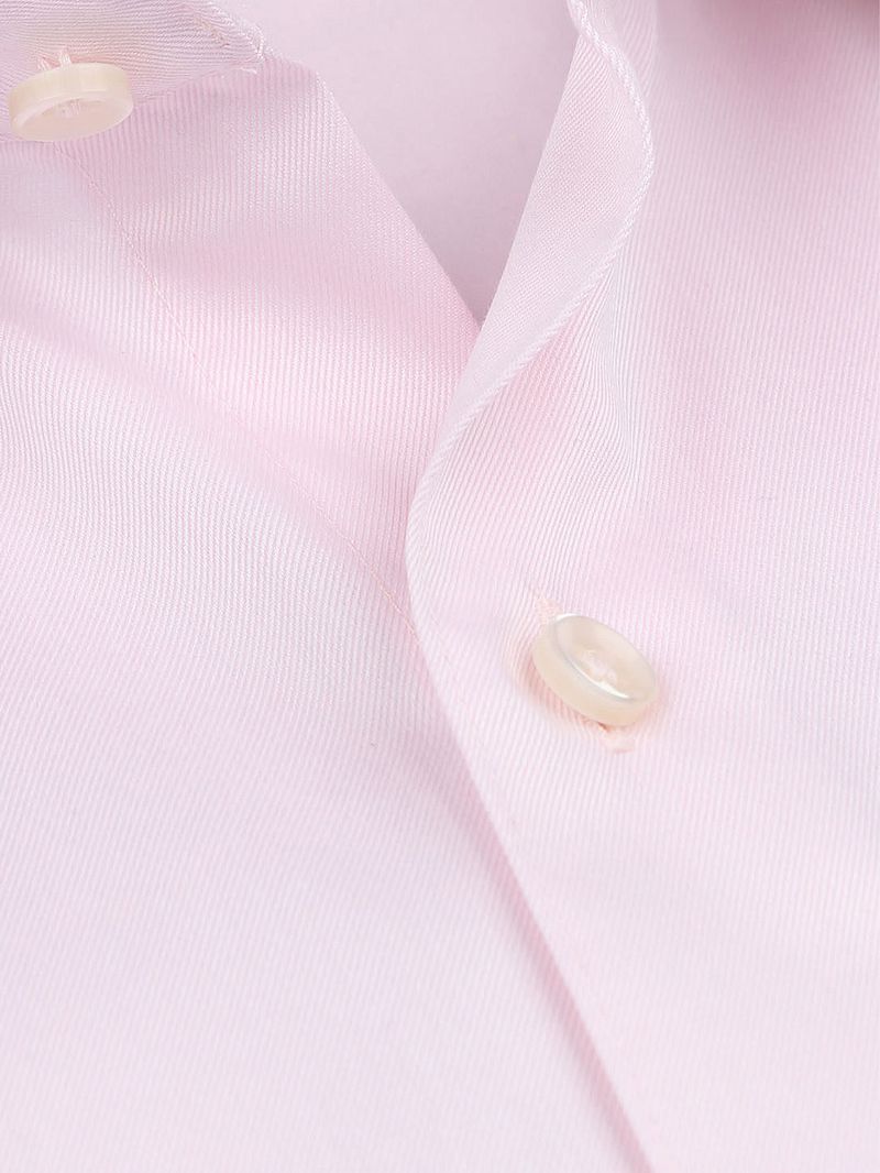 Suitable Overhemd Extra Lange Mouwen Twill Roze