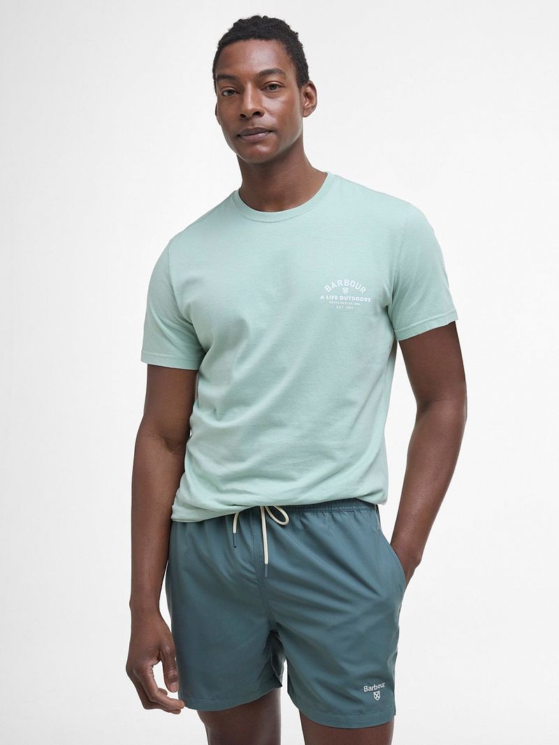 Barbour Badeshort Logo Vintage Teal - Größe M günstig online kaufen